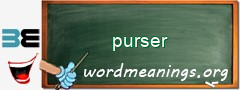 WordMeaning blackboard for purser